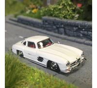 Mercedes-Benz 300 SL Gullwing, blanche - HERPA 421089-002 - HO 1/87