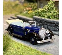 Mercedes Benz 770 K cabriolet, bleu / noir - Brekina 21053 - 1/87