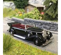 Mercedes Benz 770K cabriolet, noire, 1938 - BREKINA 21058 - HO 1/87