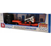 Mercedes Benz Actros Gigaspace LKW-Lader Bobcat Bburago 1:43 32313