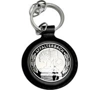 Mercedes-Benz AMG Affalterbach Porte-clés en acier inoxydable et cuir Noir/argenté