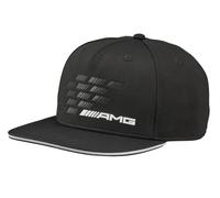 Mercedes-Benz AMG Casquette Unisexe à visière Plate réglable en Polyester recyclé, pour Tous Les Jours, Toute l'année, Fermeture Snapback AMG Essentials