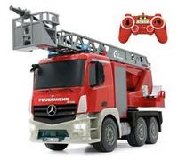 Jamara Camion télécommandé Mercedes Antos 404960 – 2,4 GHz – Échelle 1/20 – Rouge/Blanc