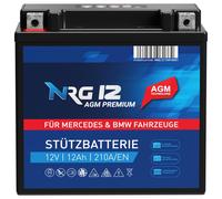 Mercedes Benz BMW batterie de support 12V 12Ah NRG Premium AGM A2115410001 61...