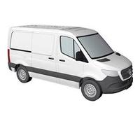 Busch Modèle réduit voiture Mercedes‑Benz Chariot à roulettes Sprinter court 53400 H0 blanc