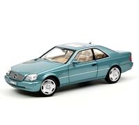 Mercedes-Benz CL 600 Coupé 1997, Bleu Métallique, 1:18 NOREV