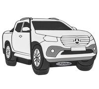 Mercedes-Benz Clé USB Collection, 32 Go, Classe X blanc/gris/noir, B67871275-HN