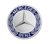 Mercedes-Benz Mercedes-Benz Collection Cache moyeu de roue | étoile avec couronne de laurier | bleu