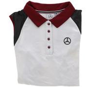 Mercedes-Benz Collection Polo de golf femme blanc/noir/violet prune, M B66958550-HN