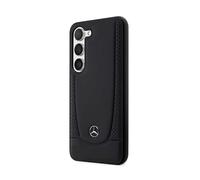 Coque pour Samsung Galaxy S23 Cuir Véritable Bords Surélevés Noir