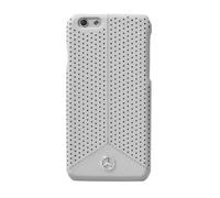 Mercedes-Benz Hard Cover Leather Perforated Grey, Pure Line pour Apple iPhone 6/6s, MEHCP6PEGR, Blister
