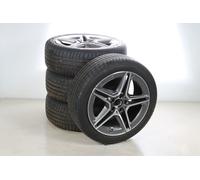 Mercedes-Benz Jeu complet de roues d'été en alliage 18 pouces avec Bridgestone pneus pour pour CLA 118, Classe A 177 et d'autres, Mercedes-AMG d?origine A1774011500 VO-AB