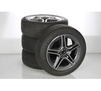 Mercedes-Benz Jeu complet de roues d'été en alliage 19 pouces avec pneus Continental pour Classe GLA H247, Classe GLB X247, Mercedes-AMG d'origine A2474011500 VC-AA