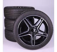 Mercedes-Benz Pack de roues complètes d'été en alliage 18 pouces avec pneus Bridgestone pour Classe B 247, CLA 118 et d'autres, Mercedes-AMG d'origine A1774011500 VA-ZA