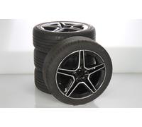 Mercedes-Benz Pack de roues complètes d'été en alliage 18 pouces avec pneus Bridgestone pour Classe B 247, CLA 118 et d'autres, Mercedes-AMG d'origine A1774011500 VA-AA