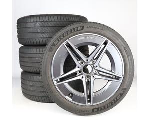 Mercedes-Benz Pack de roues complètes d'été en alliage 18 pouces avec pneus Michelin pour 206, Mercedes-AMG d'origine A2064017600 VB-ZB