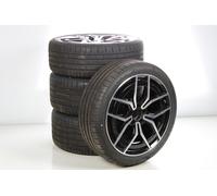Mercedes-Benz Pack de roues complètes d'été en alliage 18 pouces avec pneus Pirelli pour 206, Mercedes-AMG d'origine A2064017600 VG-ZB