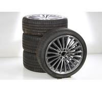 Mercedes-Benz Pack de roues complètes d'été en alliage 19 pouces avec pneus Goodyear pour Classe C 206, Mercedes-AMG d'origine A2064011900 VC-AB