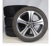 Mercedes-Benz Pack de roues complètes d'hiver en alliage 18 pouces avec pneus Goodyear pour 213, Mercedes-Benz d'origine A2134011400 VB-ZB