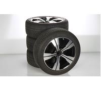 Mercedes-Benz Pack de roues complètes d'hiver en alliage 18 pouces avec pneus Michelin pour 206, Mercedes-Benz d'origine A2064014000 VA-ZB