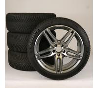 Mercedes-Benz Pack de roues complètes d'hiver en alliage 19 pouces avec pneus Michelin pour Classe E 213, Classe E-Coupé 238, Mercedes-AMG d'origine A2134012000 VR-ZB