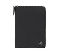 Mercedes-Benz Portefeuille / passeport original pour homme en cuir nappa noir 16 x 11,5 cm, Noir , Portefeuille RFID