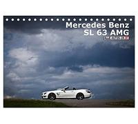 Mercedes-Benz SL 63 AMG (Tischkalender 2026 DIN A5 quer), CALVENDO Monatskalender: 537 PS, Komfort satt - wer mindestens 160.000 Euro übrig hat, der ... sportlichen Zweisitzer die Sonne genießen.