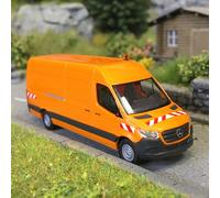 Mercedes Benz, Sprinter empattement long, orange - BUSCH 52636 - HO 1/87