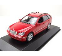 Mercedes C-Class T-Model S203 Break 2001 Rouge Modèle Réduit 1:43 Maxichamps