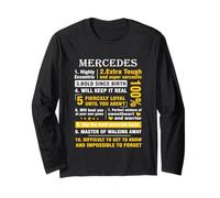 Mercedes Chemise hautement Excentrique 10 Faits Chemise prénom Manche Longue