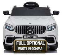 Mercedes GLC 63 AMG Voiture électrique pour enfants, 12 V, avec roues en caoutchouc, télécommande, portes ouvrantes, entièrement en option