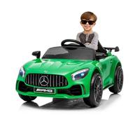Mercedes GTR Mini 12v - Vert- Voiture électrique pour Enfants avec Batterie 12v, télécommande pour Parents, Musique et lumières