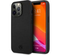 Coque Mercedes en cuir PU Rigide pour Apple iPhone 13 Pro/13 6,1 pouces - noir