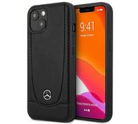 Mercedes MEHCP15MARMBK Étui de protection pour iPhone 15 Plus 6,7" Noir Coque rigide en cuir urbain