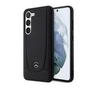 Coque pour Samsung Galaxy S23 Plus Cuir Véritable Bords Surélevés Noir
