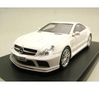 Mercedes SL 65 AMG BLACK SERIES 2009 Blanc Modèle Réduit 1:43 Absolute Hot