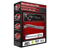 Mercedes Vito Autoradio, Pioneer CD MP3 Lecteur Radio avec Avant USB Auxiliaire