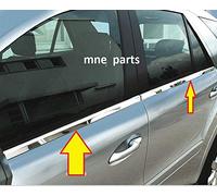 Mercedes W164 2005-2011 4 pieces fenêtre barres en acier inoxydable Chrome