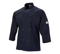 Mercer culinaires Millennia Unisexe Cook Veste avec boutons traditionnel, XXL, bleu marine, 1