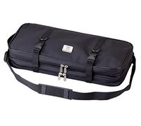 Mercer Culinary Étui à couteaux double fermeture éclair en acier inoxydable Noir 49,5 x 6,1 x 24,2 cm