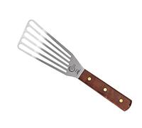 Mercer Culinary Praxis Spatule à Poisson avec Manche en Bois et Acier Inoxydable Argenté 38 x 10 x 3 cm