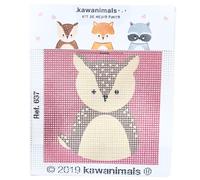 Merceria Mercera Point de Croix Enfants Kawanimals Créer Votre Toile Enfant Amusant Apprends Avec Le Kit De Broderie Au Point De Croix 18x15 (Cerf)