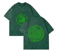 Merch Alex Warren You'll Never Have to Do Today Again Chemise à manches courtes T-shirt graphique décontracté, Vert, M