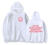 Merch Andy Grammer It's Not The End Sweat à capuche unisexe à manches longues, blanc, XL