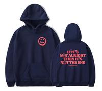 Merch Andy Grammer It's Not The End Sweat à capuche unisexe à manches longues, bleu marine, XXS