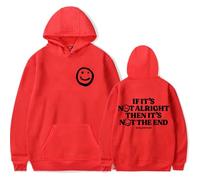 Merch Andy Grammer It's Not The End Sweat à capuche unisexe à manches longues, Rouge, M