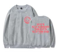 Merch Andy Grammer It's Not The End Sweat-shirt à col rond décontracté unisexe, gris, 3XL