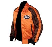 MERCH ATTIRE Ken Wahl The Wanderers Movie Varsity Veste bomber en satin pour Halloween, Satin - Blouson Bomber Varsity, XXL