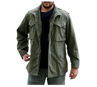 MERCH ATTIRE Veste de terrain M65 John Rambo militaire décontractée multi-poches pour homme (Regular, Big & Tall et Short), L