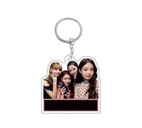 Merch BlackP Groupe musical Kpop Porte-clés Pendentif en acrylique Accessoires pour sacs Accessoires à suspendre pour voiture Sacs à dos Porte-clés Merch pour les fans A03